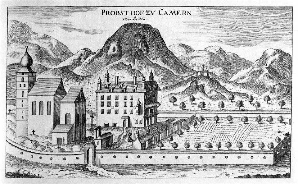 Vischer - Topographia Ducatus Stiria - 196 Kammern im Liesingtal