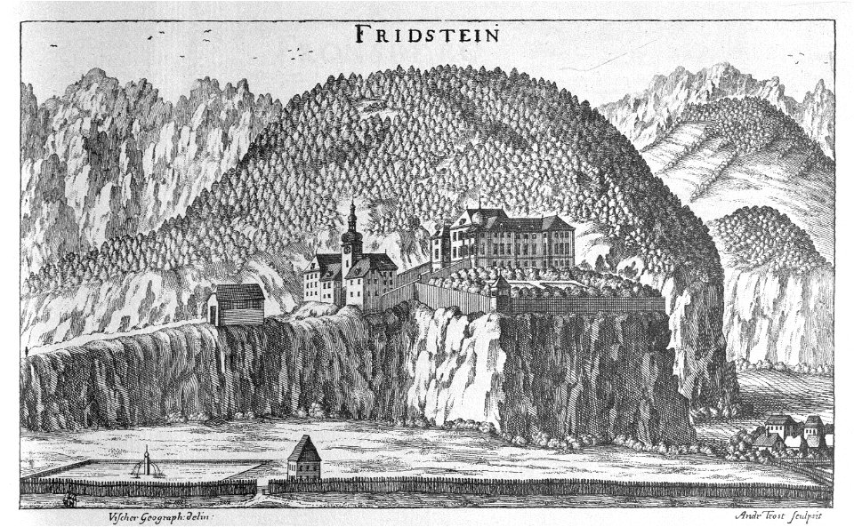 Vischer - Topographia Ducatus Stiria - 092 Friedstein bei Stainach