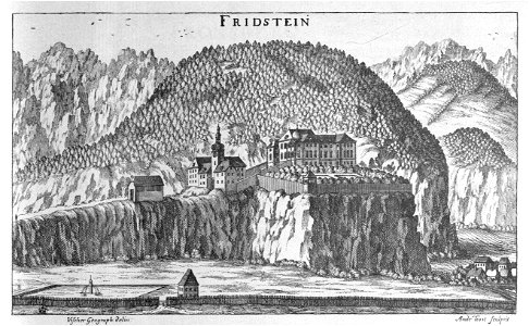 Vischer - Topographia Ducatus Stiria - 092 Friedstein bei Stainach