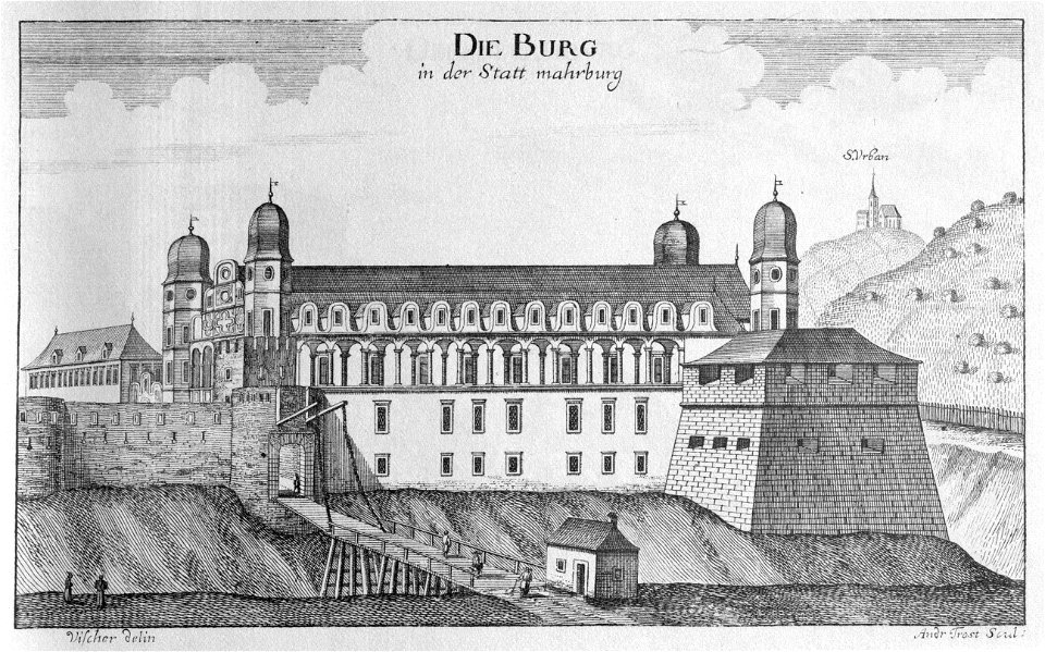 Vischer - Topographia Ducatus Stiria - 249 Marburg - Maribor