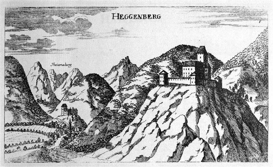 Vischer - Topographia Ducatus Stiria - 165 Heggenberg bei Franz - Stopnik