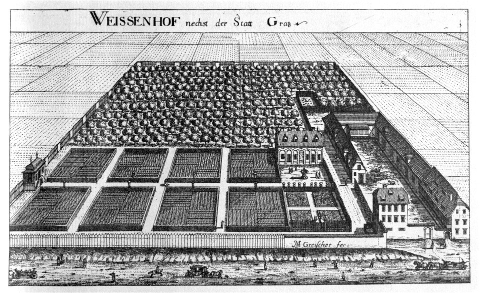 Vischer - Topographia Ducatus Stiria - 136 Graz Weißenhof