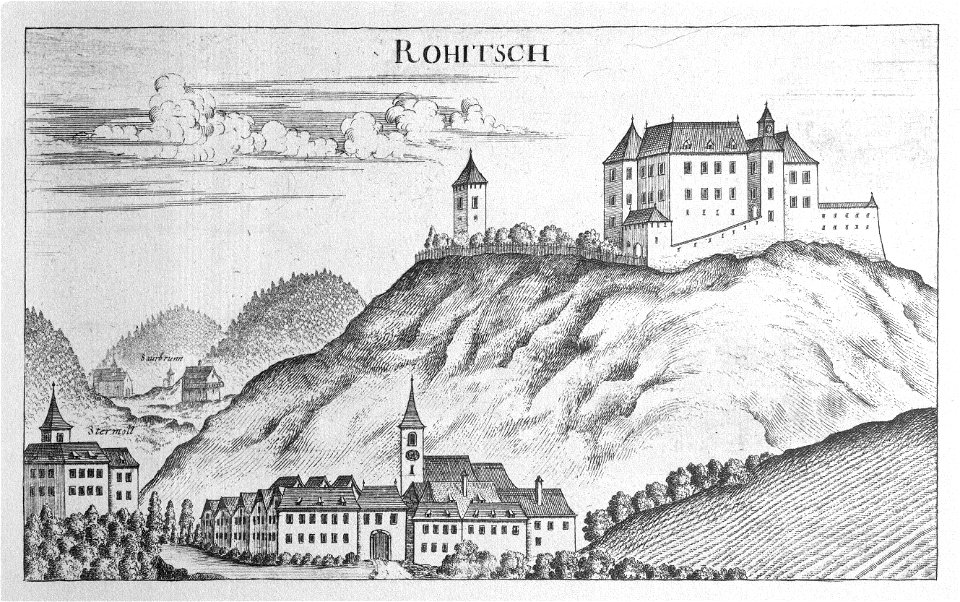 Vischer - Topographia Ducatus Stiriae - 348 Rohitsch - Ragatec