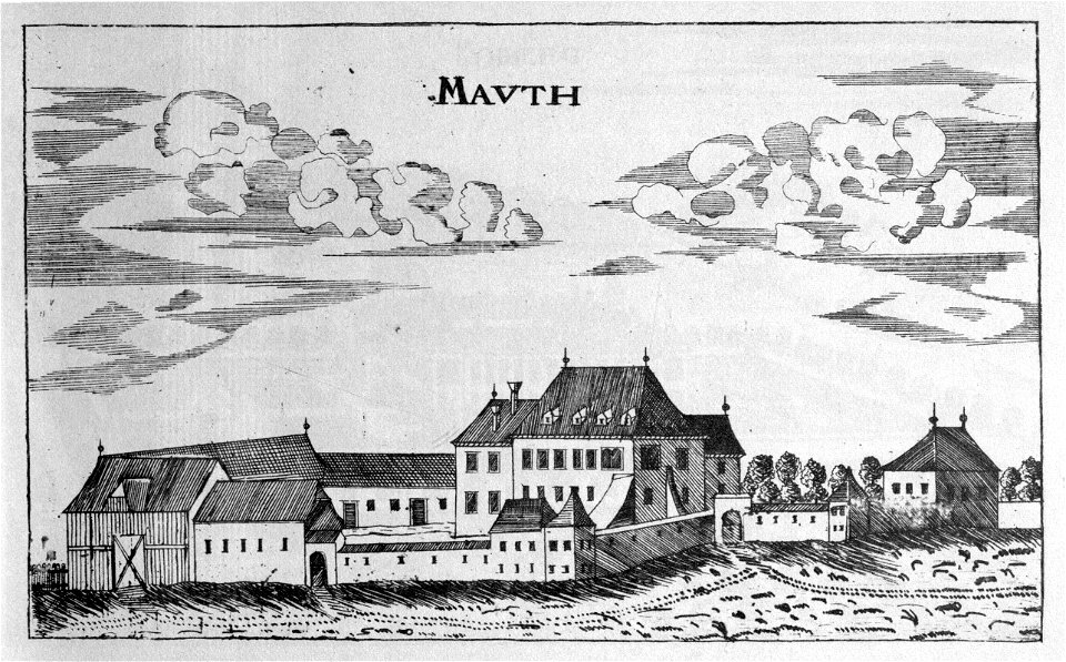Vischer - Topographia Ducatus Stiria - 201 Kienhofen in Hohenmauten - Muta