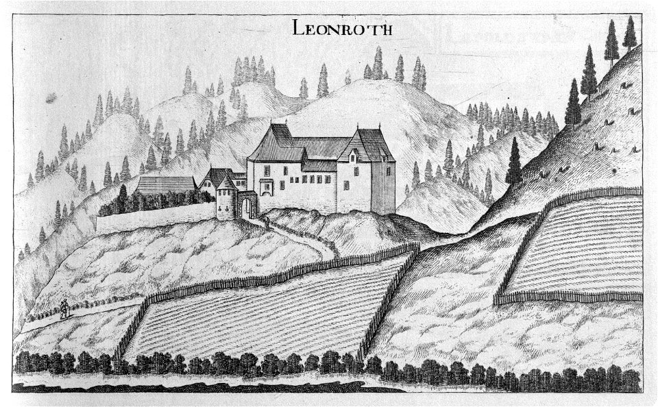 Vischer - Topographia Ducatus Stiria - 229 Leonroth bei Voitsberg
