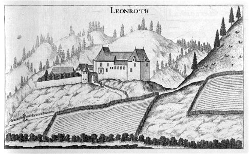 Vischer - Topographia Ducatus Stiria - 229 Leonroth bei Voitsberg