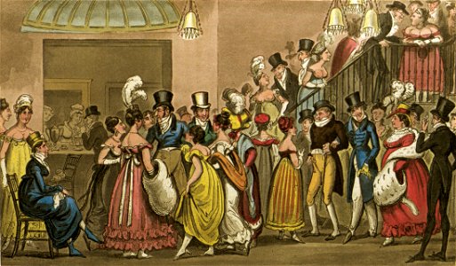 Visite au foyer du théâtre de Covent-Garden