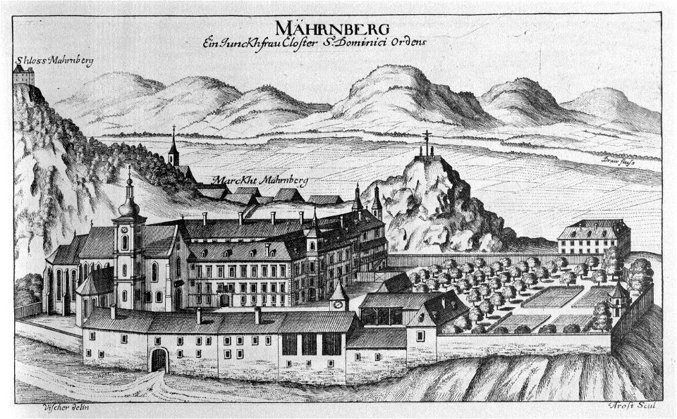 Vischer - Topographia Ducatus Stiria - 245 Mahrenberg - Radlje
