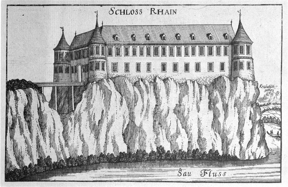 Vischer - Topographia Ducatus Stiriae - 329 Schloß Rann - Brezice