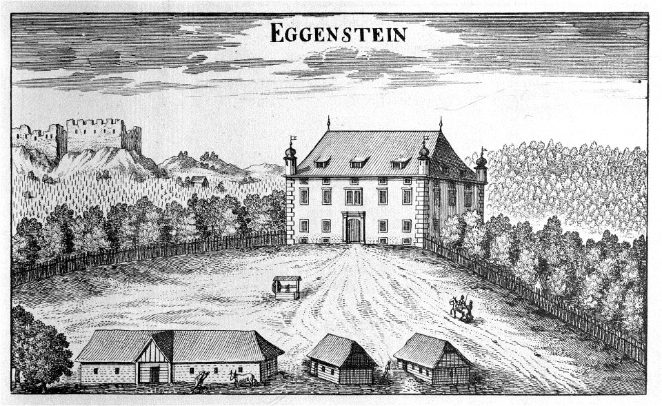 Vischer - Topographia Ducatus Stiria - 047 Eggenstein bei Schönstein - Gorica