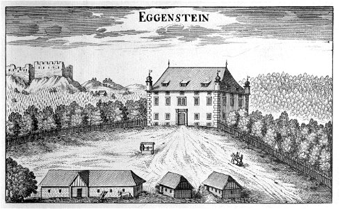 Vischer - Topographia Ducatus Stiria - 047 Eggenstein bei Schönstein - Gorica
