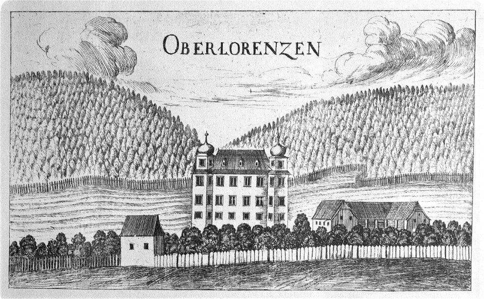 Vischer - Topographia Ducatus Stiriae - 283 Oberlorenzen im Mürztal