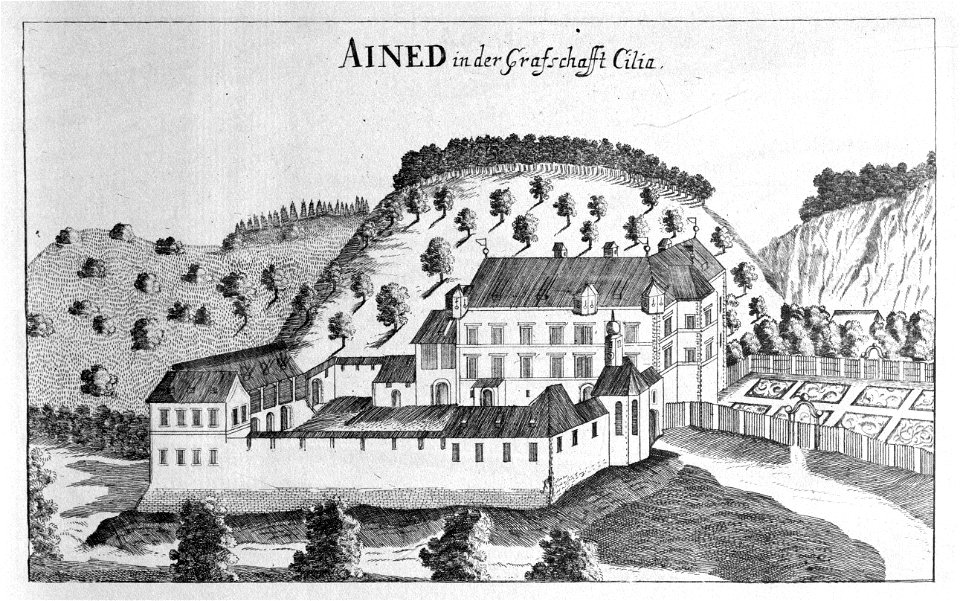 Vischer - Topographia Ducatus Stiria - 055 Einöd bei Cilli - Socka