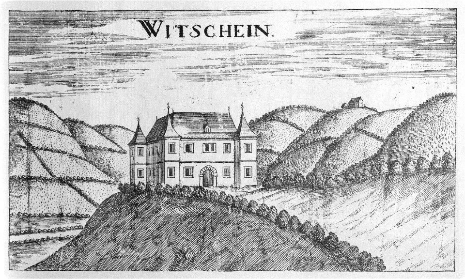 Vischer - Topographia Ducatus Stiriae - 488 Witschein bei Marburg - Svecina