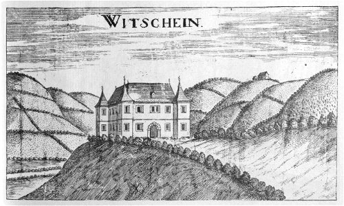 Vischer - Topographia Ducatus Stiriae - 488 Witschein bei Marburg - Svecina