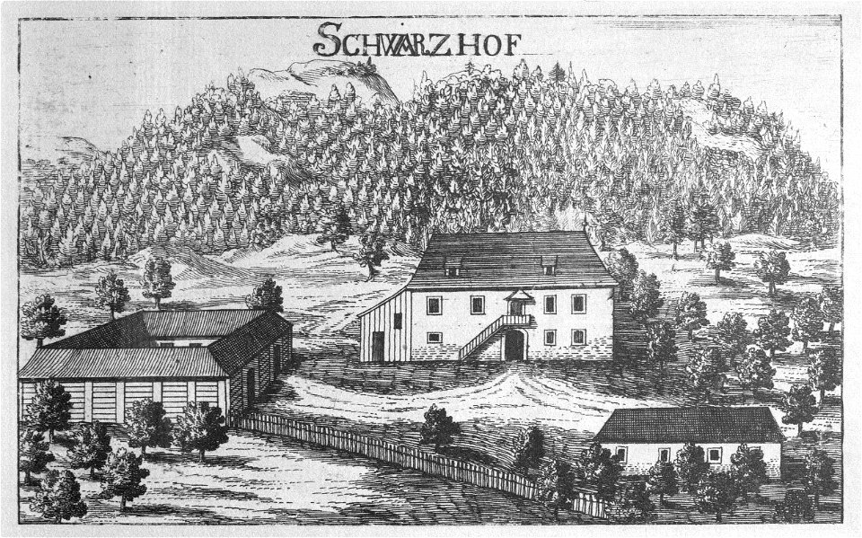 Vischer - Topographia Ducatus Stiriae - 387 Schwarzhof bei Mureck