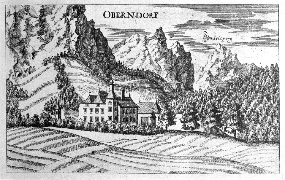 Vischer - Topographia Ducatus Stiriae - 281 Oberdorf bei Trofaiach ID 87799