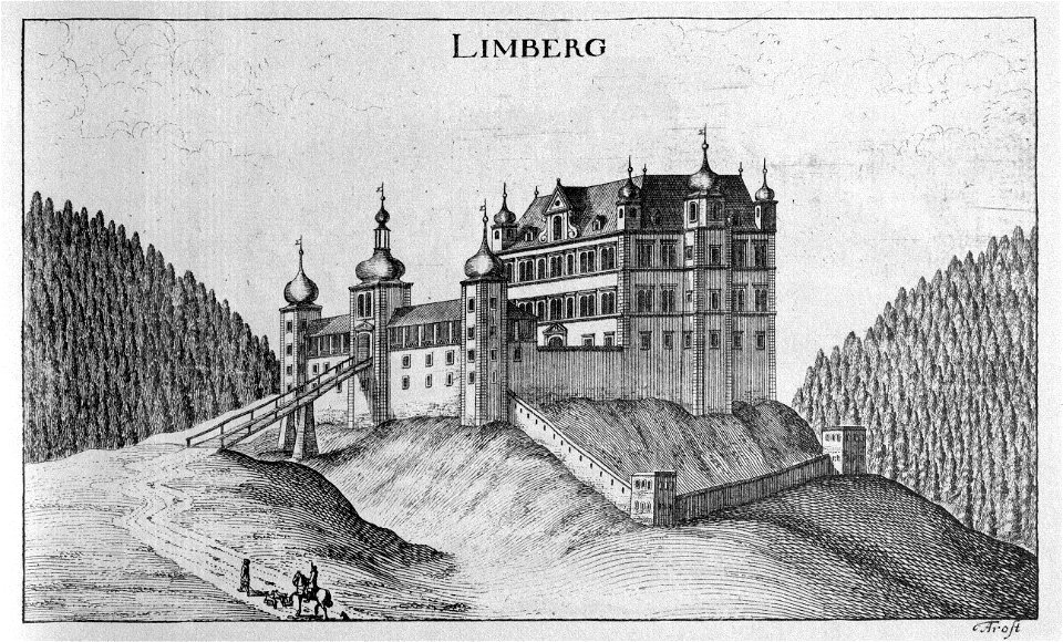 Vischer - Topographia Ducatus Stiria - 240 Limberg bei Schwanberg