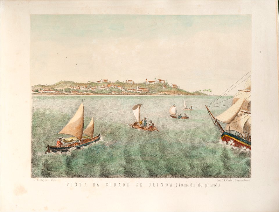 Vista da Cidade de Olinda (tomada do pharol.), da Coleção Brasiliana Iconográfica