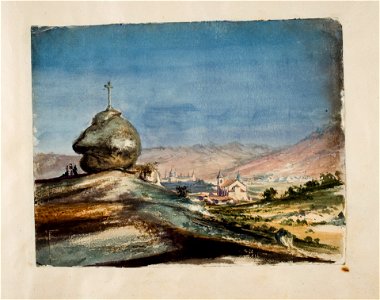 Vista de El Escorial desde la Cruz de la Horca