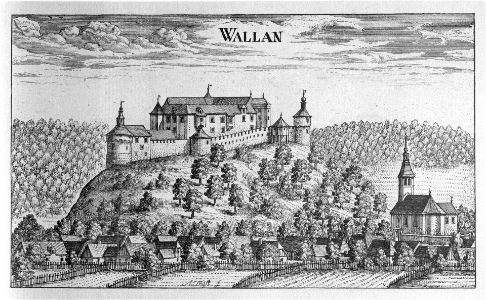Vischer - Topographia Ducatus Stiriae - 491 Wöllan bei Schönstein - Velenje