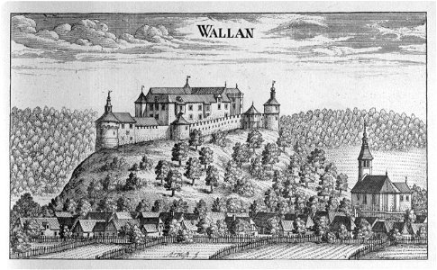 Vischer - Topographia Ducatus Stiriae - 491 Wöllan bei Schönstein - Velenje