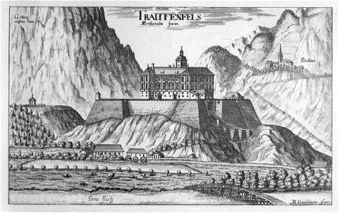 Vischer - Topographia Ducatus Stiriae - 443 Trautenfels bei Irdning