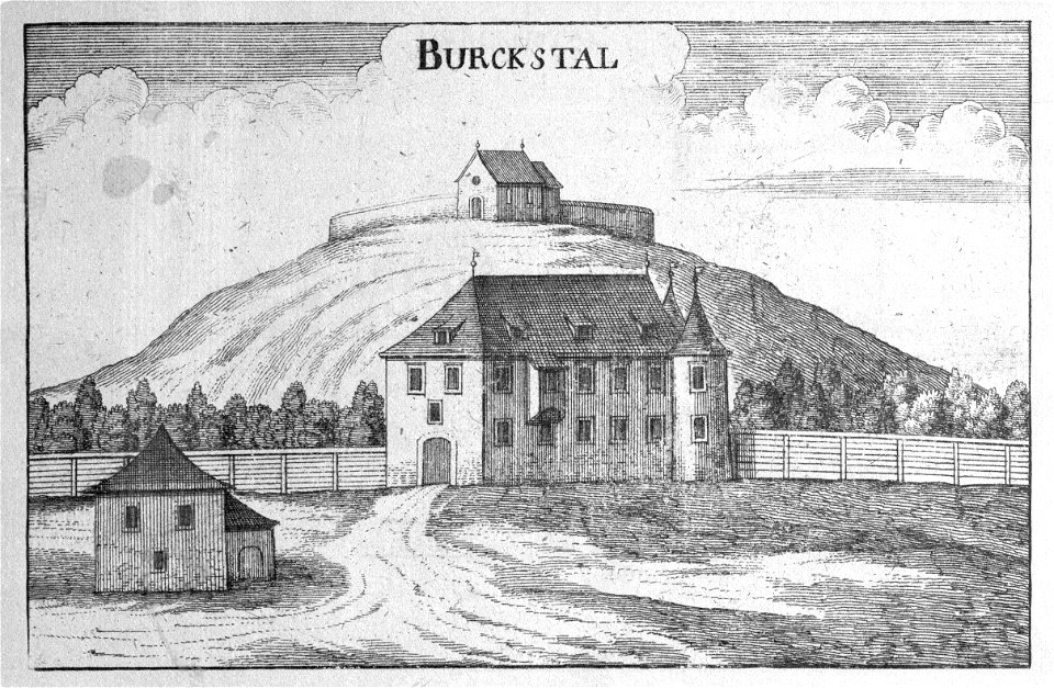 Vischer - Topographia Ducatus Stiria - 033 Burgstalle bei Franz - Podgrad