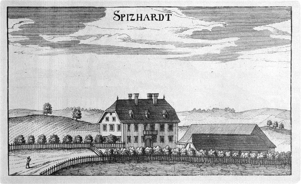 Vischer - Topographia Ducatus Stiriae - 400 Spitzhart bei Fürstenfeld