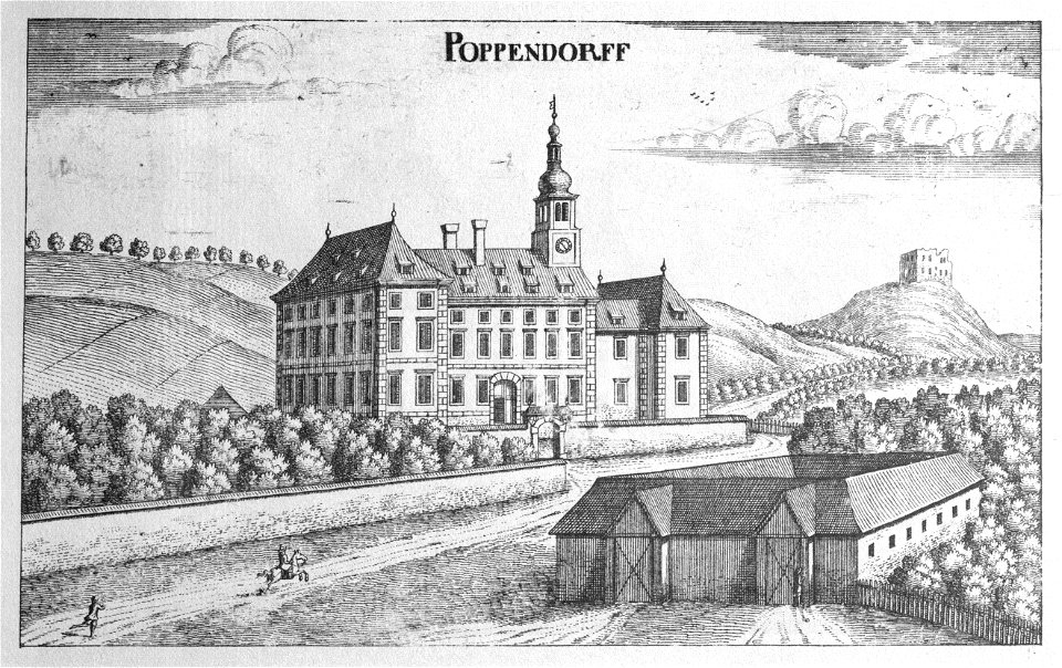 Vischer - Topographia Ducatus Stiriae - 316 Poppendorf bei Straden