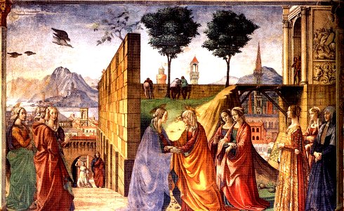 Visitation Florence,Sta Maria Novella,Chap Tornabuoni