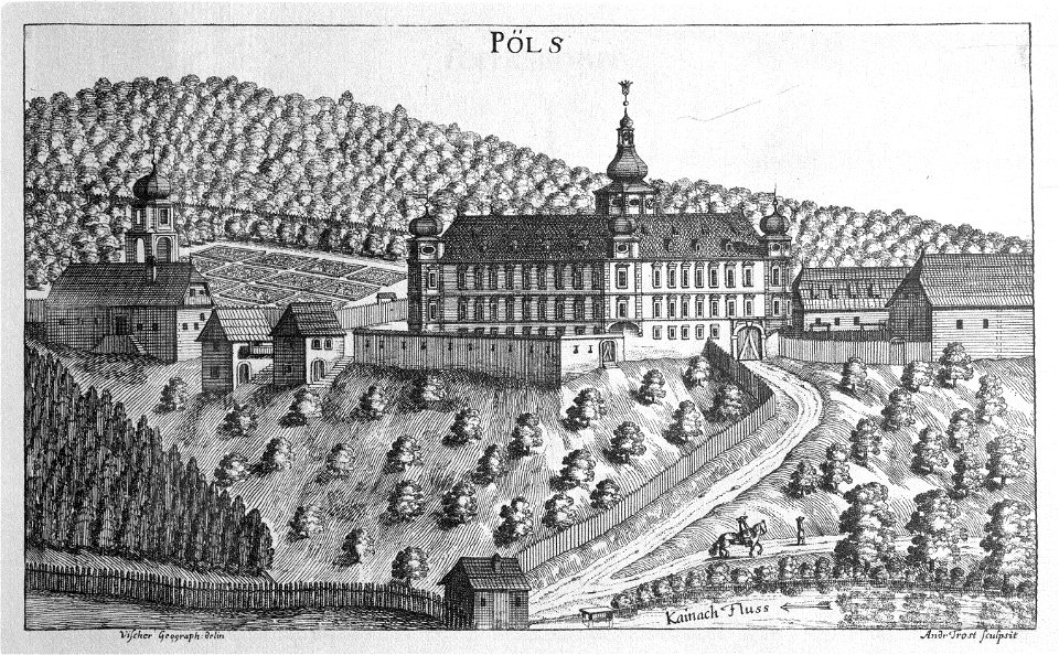 Vischer - Topographia Ducatus Stiriae - 315 Pöls bei Preding