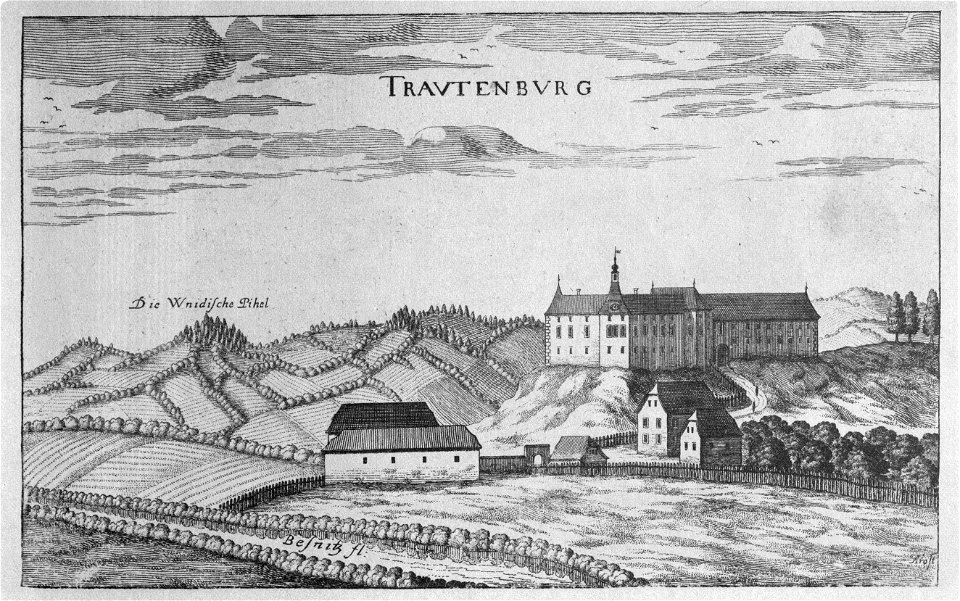 Vischer - Topographia Ducatus Stiriae - 441 Trautenburg bei Arnfels