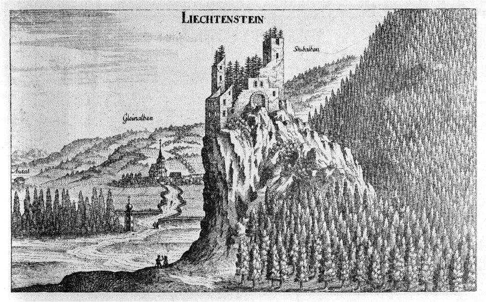 Vischer - Topographia Ducatus Stiria - 235 Liechtenstein bei Judenburg