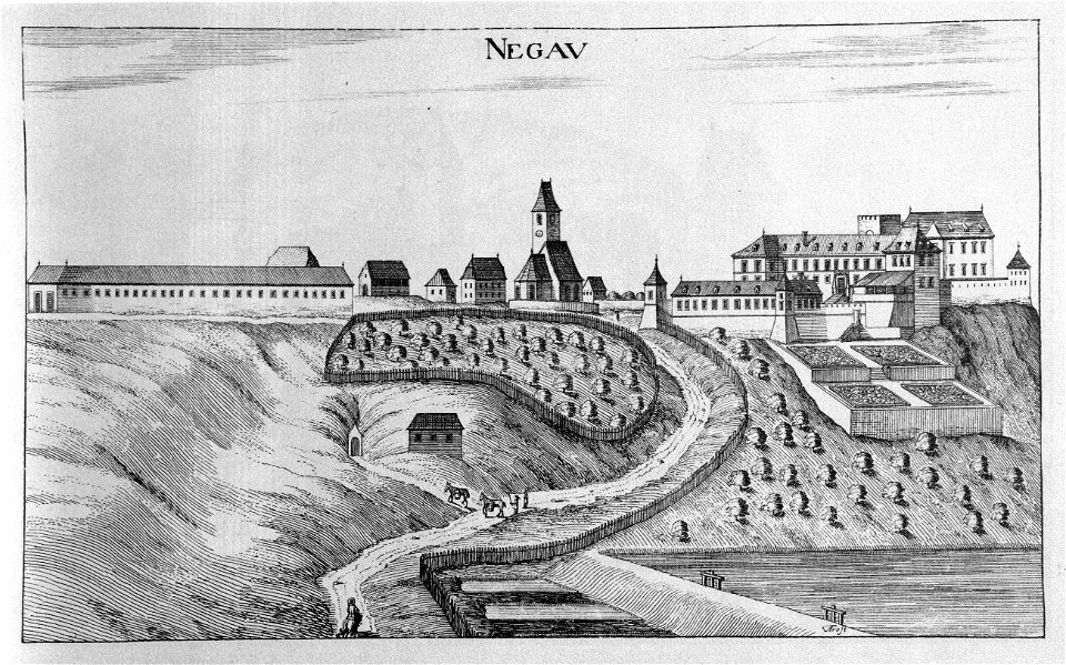 Vischer - Topographia Ducatus Stiria - 271 Negau bei Oberradkersburg - Negova