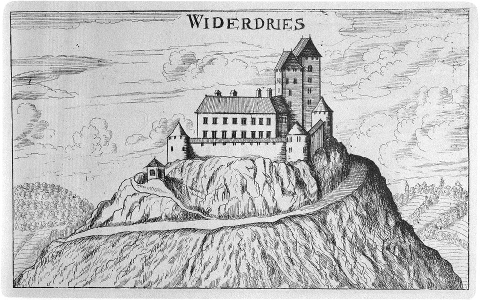 Vischer - Topographia Ducatus Stiriae - 475 Widerdriess bei Windischgraz - Vodriz