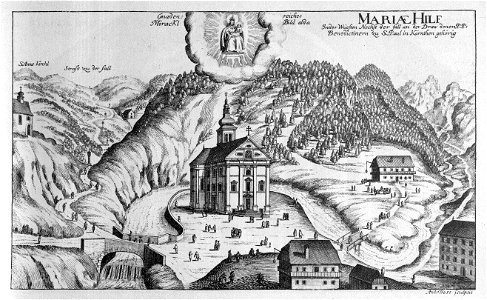 Vischer - Topographia Ducatus Stiria - 251 Maria in der Wüste - Puscava