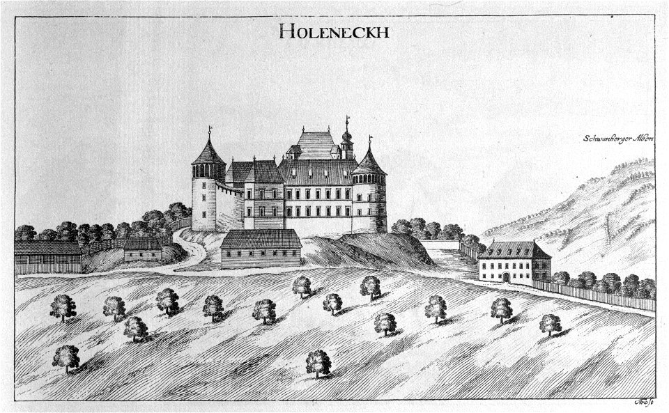 Vischer - Topographia Ducatus Stiria - 181 Hollenegg bei Deutschlandsberg