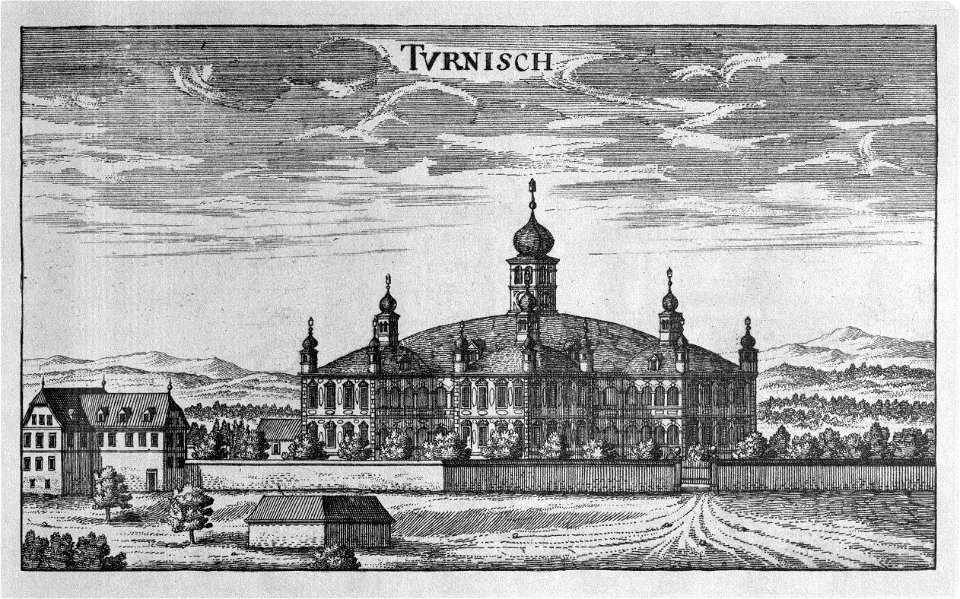 Vischer - Topographia Ducatus Stiriae - 448 Turnisch bei Pettau - Turnisce