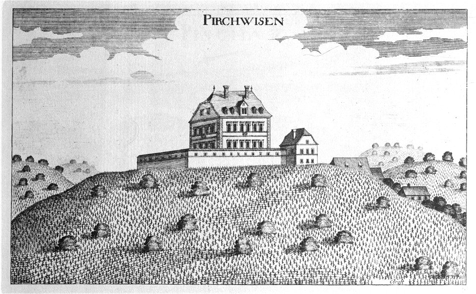 Vischer - Topographia Ducatus Stiriae - 307 Pirkwiesen bei Kirchberg
