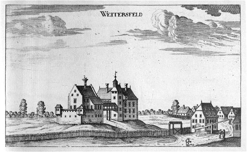 Vischer - Topographia Ducatus Stiriae - 468 Weitersfeld bei Mureck