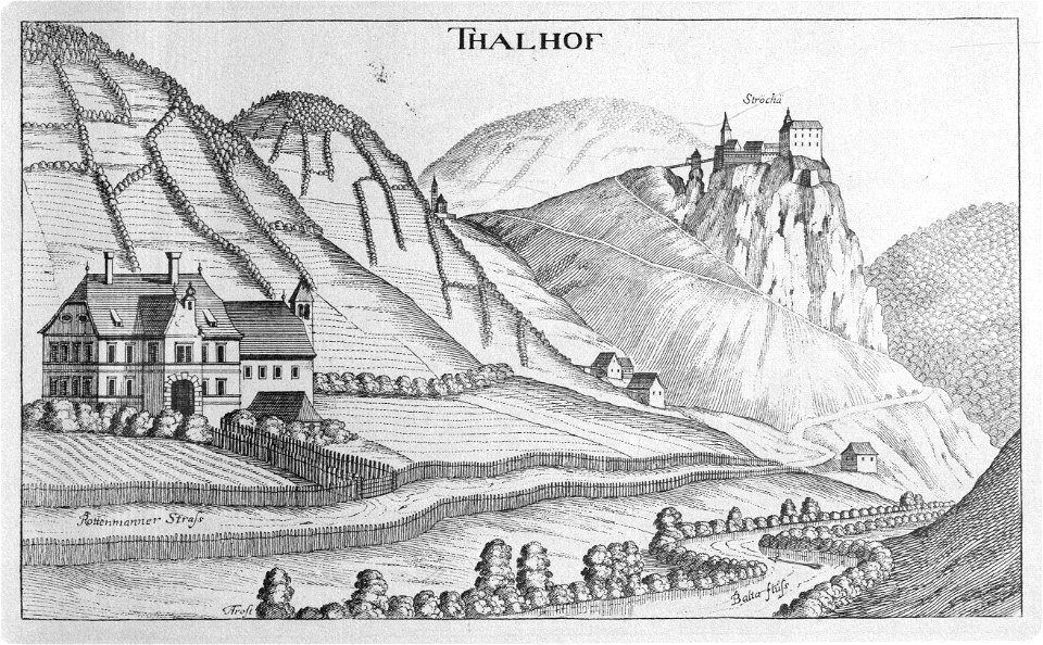 Vischer - Topographia Ducatus Stiriae - 432 Thalhof bei Rottenmann - weiterer Kupferstich