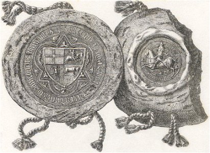 Vitaŭt Vialiki, Pahonia. Вітаўт Вялікі, Пагоня (K. Kielisiński, 1404, 1841)