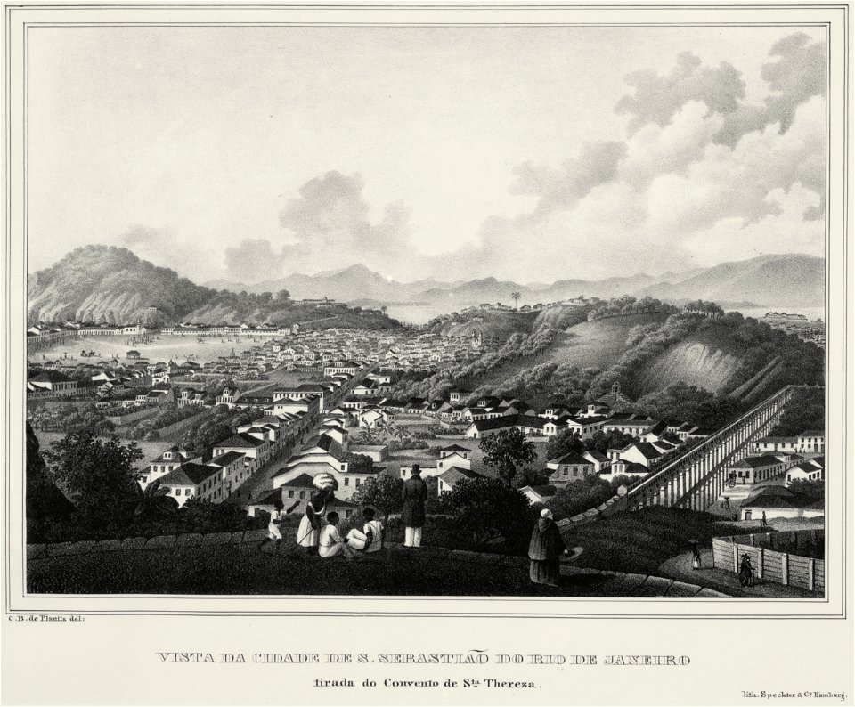 Vista da Cidade de S. Sebastião do Rio de Janeiro tirada do Convento de Sta. Thereza, da Coleção Brasiliana Iconográfica