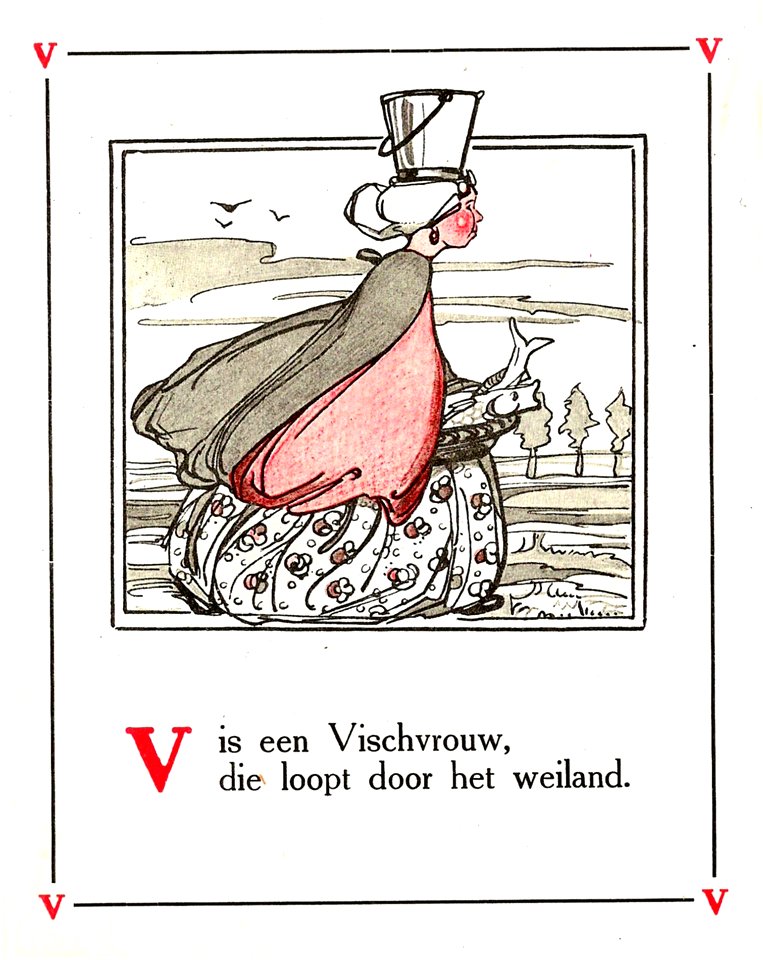 Vischvrouw uit A dat is Aafje (1918) van Bas van der Veer