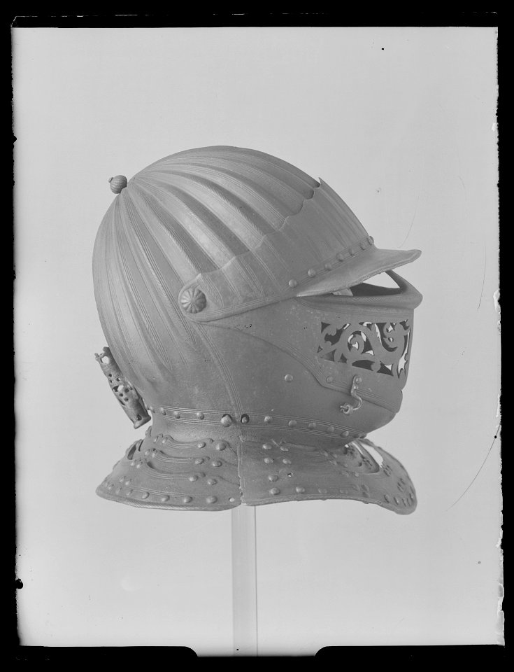 Visirhjälm, 1600-tal, Lamms samling nr 1007 - Livrustkammaren - 70640