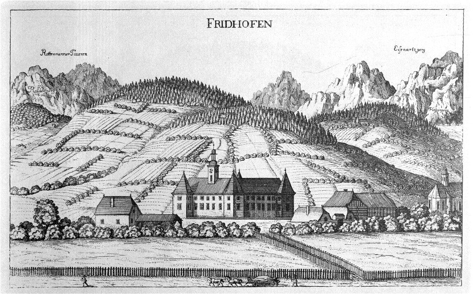 Vischer - Topographia Ducatus Stiria - 091 Fredhofen bei Trofaiach