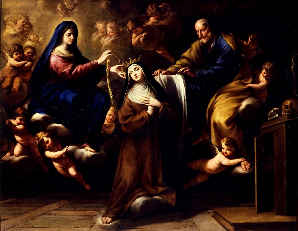 Visión del collar de santa Teresa (Andrea Vaccaro)