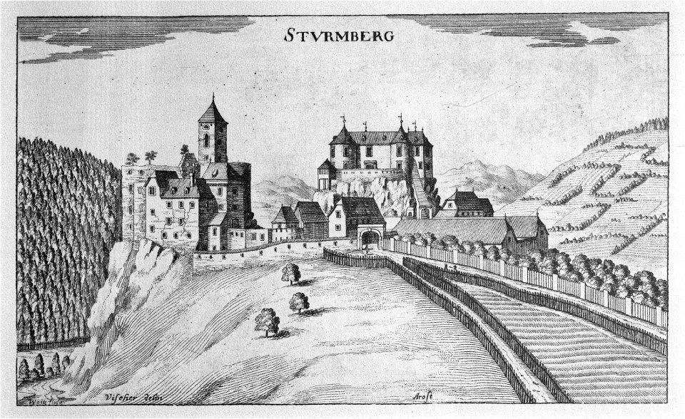Vischer - Topographia Ducatus Stiriae - 423 Sturmberg bei Weiz