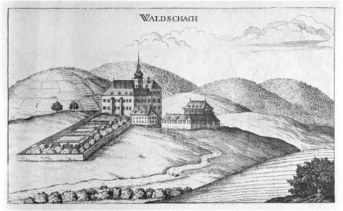 Vischer - Topographia Ducatus Stiriae - 459 Waldschach bei Preding